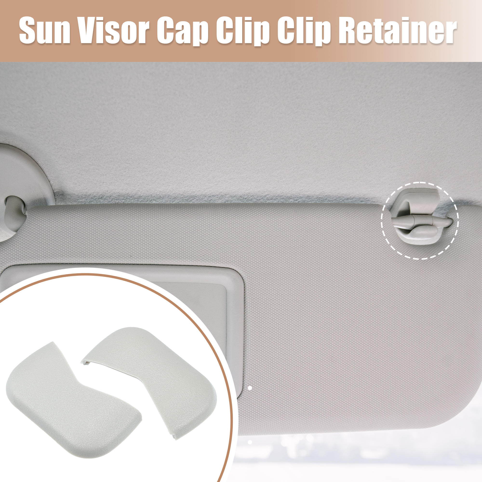 Unique Bargains 2Pcs Sun Visor Bolt Cover for Nissan Maxima Murano Altima Pathfinder
