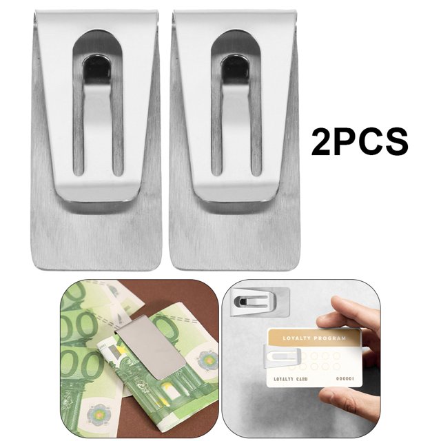Clip para Billetes Aleación Zinc Clip para Billetes Metal Acero Inoxidable Y Tarjetero