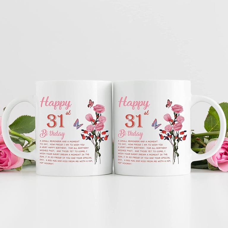 31 Year Old Birthday Present "Back In 1994" 31st Birthday Coffee Mug | For  Women/Men | 11 Oz Ceramic Mug With Fun Facts 31st Birthday Gift