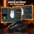 thumbnail image 5 of ATTACK SHARK V6 Wireless Gaming Mouse with RGB Magnetic Charging Dock, Tri-Mode 2.4G/USB-C Wired/Bluetooth, PAW3311 Sensor, 25000 DPI, 65g Lightweight Design, Black, 5 of 10