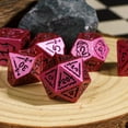 thumbnail image 5 of cusdie 7-Die Resin DND Dice, Shield&Sword Pattern Polyhedral Dice Set for Role Playing Game Dungeons and Dragons D&D Dice Pathfinder, 5 of 5