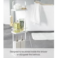thumbnail image 2 of Yamazaki Home Shower Caddy - Three Sizes, White, Steel, Large, Water Resistant, No Assembly, 2 of 7