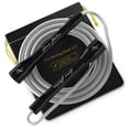thumbnail image 1 of Honor Athletics | Pro Boxing Rope 3.0 | 5.3mm Jump Rope Indoor/Outdoor Adjustable For Boxing | Ultra-Durable, Non-Kinking TPU-PVC blend (White Handles / Black Rope), 1 of 1
