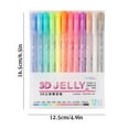 thumbnail image 3 of 3D Glossy Jelly Ink Pen 12 Colors For School Glossy Ink Gel Pens, 3 of 8