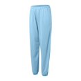 thumbnail image 6 of Women's Plus Wide Leg Sweatpants Women Plus Size Baggy Tall Women Wide Leg Pants 2025 Elastic Waist Fashion Solid Casual Sports Sweatpants Loose Pants with Pockets, 6 of 8