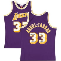 Kareem Abdul-Jabbar Los Angeles Lakers Autographed Mitchell & Ness 1983-84 Purple Swingman Jersey with Multiple Inscriptions - Limited Edition #1 of 12 - Fanatics Authentic Certified
