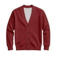 thumbnail image 7 of New Mens Cardigan Sweater Vintage V-Neck Long Sleeve Button Down Knitted Sweaters Lightweight Solid Color Outerwear Casual Versatile Coat, 7 of 7