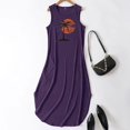 thumbnail image 3 of WILLBEST Vestido De Verano Para Mujer, Informal, Para Playa, Vacaciones, Estampado, Holgado, Con Bolsillos, Cuello Redondo, Sin Mangas, Largo 1726, 3 of 3