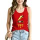 thumbnail image 2 of Women's Football Graphic Tank Tops, Women's Sleeveless Running Tank Top, Breathable Lightweight Sports Vest for Workout, Gym, Yoga, Training for Soccer Tournament 2026 Red Size: 2XL, 2 of 5