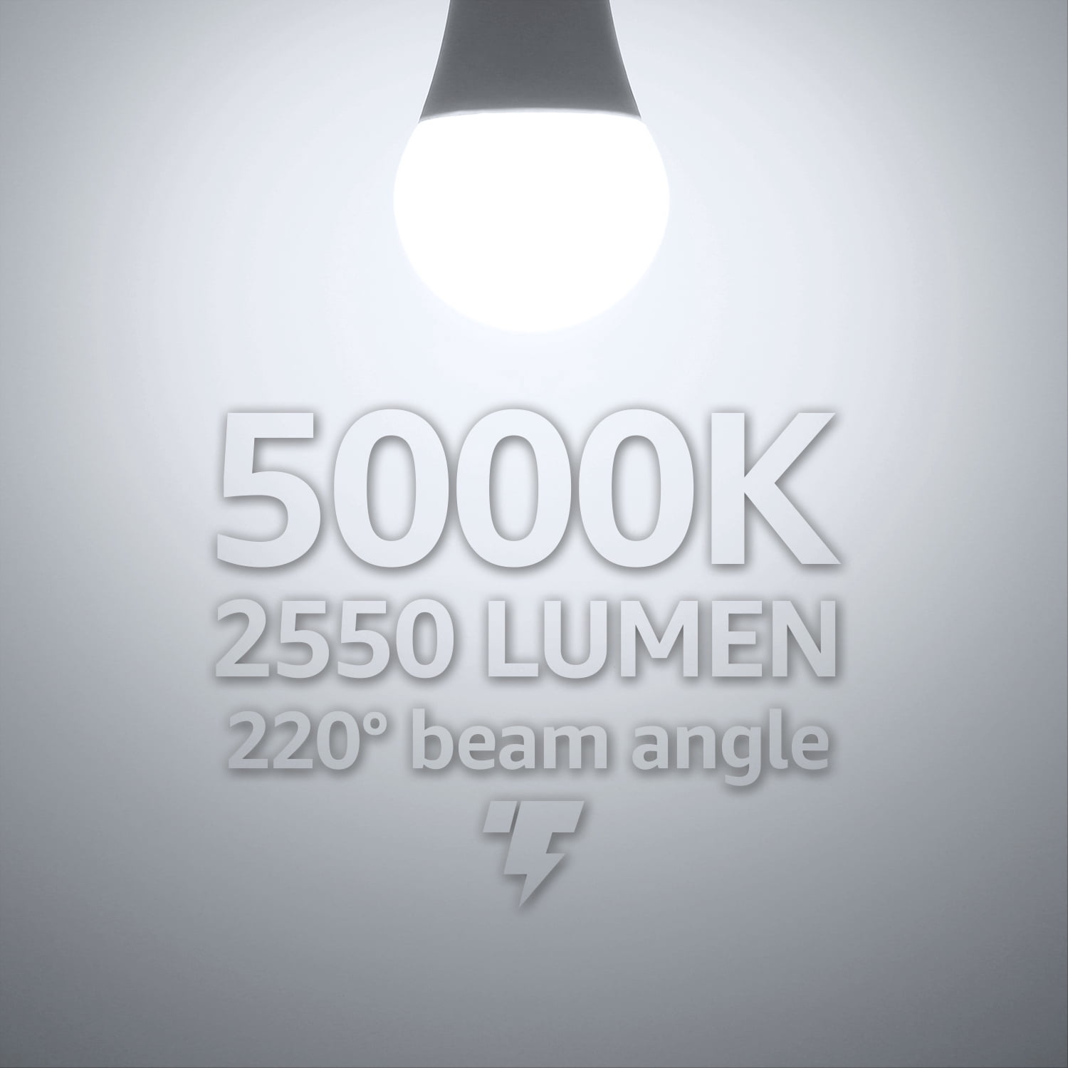 TORCHSTAR A21 Dimmable LED Bulb, CRI 80+, 22W, 5000K Daylight, E26 Medium Base, Pack of 2