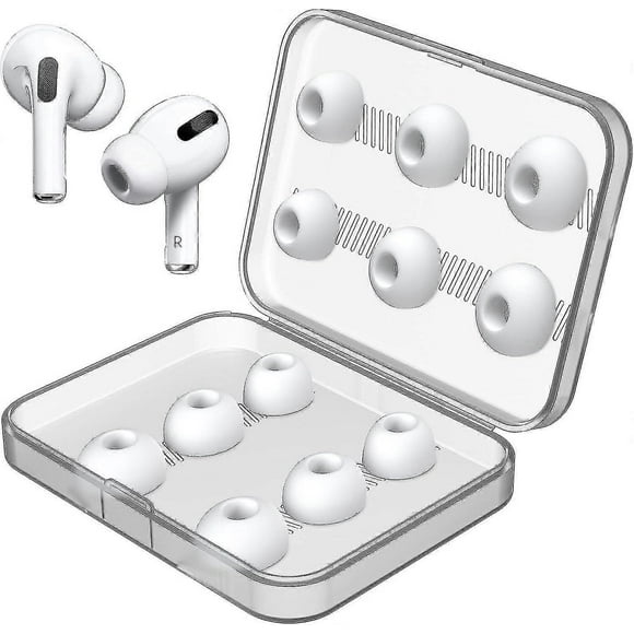 12 Pieces Replacement Earbuds For Airpods Pro 2 (2nd Generation) With Noise Cancelling Holes, Silicon Earbuds With Portable Storage Case (s/m/l) 6 Pai