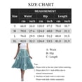 thumbnail image 7 of jinghuiyue Womens Boho Floral Midi Skirt Elastic High Waist A Line Flowy Swing Casual Beach Skirts XL, 7 of 7