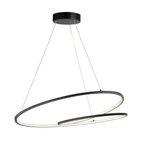 

E21327-BK-ET2 Lighting-Cycle-98W 1 LED Pendant-31.5 Inches wide by 2 inches high-Black Finish