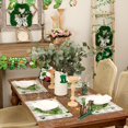 thumbnail image 3 of St. Patrick''s Day Placemats 12x18 Inch Set of 4 Plaid Shamrocks Heart Table mats Farmhouse Rustic Holiday Kitchen Dining Table Decoration for Indoor Outdoor Dinner Party Décor GP119-18, 3 of 6