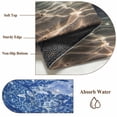 thumbnail image 6 of Round Rug 3.3Ft Washable Non-Slip, Navy Blue Ocean Waves Circle Area Rugs for Living Room Bedroom, Summer Beach Coastal Abstract Indoor Floor Mats Carpet Runner for Home Decor Aesthetic, 6 of 8