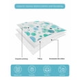 thumbnail image 5 of Quilts Twin-XL Size Bedding Set, Ombre Teal Polka Dot Lightweight Quilted Comforter, Abstract Watercolor Geometric Gradient Soft Bedspread Coverlet with Pillow Covers for All Season, 68" x 98", 5 of 7