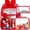 15.6 Clear Red, variant on 3Pcs Pink Clear Backpack for Girls, School Kids Transparent Bookbag Set, 17" Stadium Approved See Through Backpack with Lunch Box (Pink) – Strawberry