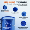 thumbnail image 4 of KFFKFF 6 Gallon Oil Disposal Caddy, Carbon Steel Construction with Anti-Rust Coating, Secure Lid with Locking Clips, Includes Filter Bag, Ideal for Safe Hot Cooking Oil Filtration, Blue, 4 of 9