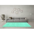 thumbnail image 3 of Ahgly Company Indoor Rectangle Persian Turquoise Blue Traditional Area Rugs, 8' x 10', 3 of 4