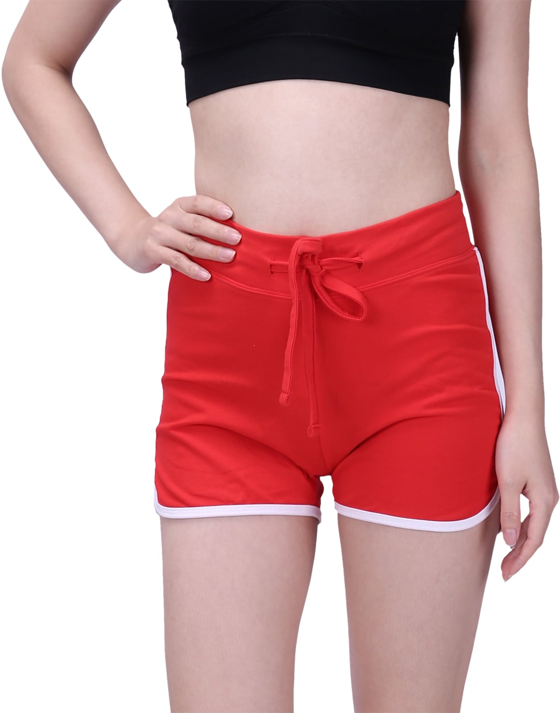 Dreambone Hde Women S Retro Fashion Dolphin Running Workout Shorts Red Medium