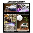 thumbnail image 6 of USB Mist Maker Fogger Water Atomizer Colorful LED Fog Machine Indoor Outdoor Garden Halloween Party Decoration Water Feature Effect Mist Generator Atmospheric Props Display Set, 6 of 6