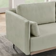 thumbnail image 4 of SYNGAR Loveseat Sofa, Modern Upholstered Linen Fabric Love Seat with 2 Pillows, Extra Deep Seat Couches, Comfy Sofas for Living Room, Bedroom, Apartment, Beige, 4 of 7