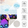 thumbnail image 7 of Coolnut Psychedelic Mushrooms Skulls Bathroom Rug Rectangular Bath Mat Non Slip Bath Rugs Absorbent Shaggy Bathmats for Sink Shower 16" x 24" Home Decor, 7 of 7