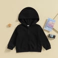 thumbnail image 2 of Okbabeha Kids Girl Boy Hood Zip Jacket Coat 2t 3t 4t 5t 6t 7t 8t Sweatshirt Hoodie Sweater Pullover Top Fall Clothes Outfits, 2 of 7