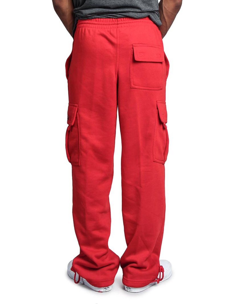 G-Style USA Men's Heavyweight Fleece Lounge Cargo Sweatpants, Up to 6XL