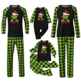 thumbnail image 1 of Conjuntos de pijamas navideños familiares a juego Grinch 2024, pijama de Grinch con parte superior y pantalones de pijama a cuadros, pijama de Grinch para niños y adultos para la familia, Hombres XL, 1 of 4