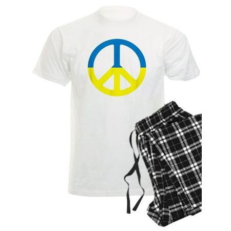 

CafePress - Peace In Ukraine. Stand With Ukraine. Supp Pajamas - Men s Light Pajamas