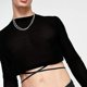 thumbnail image 5 of Playeras Básicas Para Hombre, Blusa Informal De Color Liso Con Cuello Redondo, Manga Raglán Lisa, Botones, 5 of 6