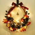 thumbnail image 2 of HUASHENG Halloween Garlands With Glow And Non Glow Maple Leaves Artificial Black Roses And Ribbons For Indoor/outdoor Home Decorations, 2 of 8