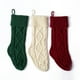 thumbnail image 1 of 3 pares de medias navideñas suaves y grandes con nombre personalizado, medias navideñas familiares para chimenea, decoración de fiestas navideñas, rojo, morado, verde y blanco, 1 of 3