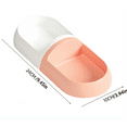thumbnail image 2 of ACDANC 2Pcs Cat Food Bowl,Safe Food-Grade Material Cat Bowls for Indoor Cats with Non-slip Base,Colorful Capsule Design Cat Feeder, 2 of 7