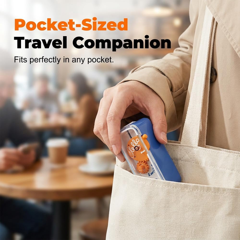 Automatic Pop-up Portable Floss Dispenser with 50 Pcs Dental Floss, 2026 New Travel Floss Picks Dispenser, Refillable Tooth Pick Holder for Home Travelling On-the-Go Oral Care