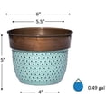 thumbnail image 2 of Bella Classic Planter,Stripes/Copper, 2 of 4