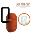 thumbnail image 6 of UAG Compatible with Airpods (1st & 2nd Gen) Case Full-Body Protective Soft-Touch Silicone Case with Detachable Carabiner, Standard Issue Silicone_001, Orange, 6 of 7