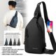 thumbnail image 1 of Bolsa de pecho cruzada para hombre - Bolsa de hombro de nylon de gran capacidad de 12,2" para viajes, gimnasio y uso diario, 1 of 2