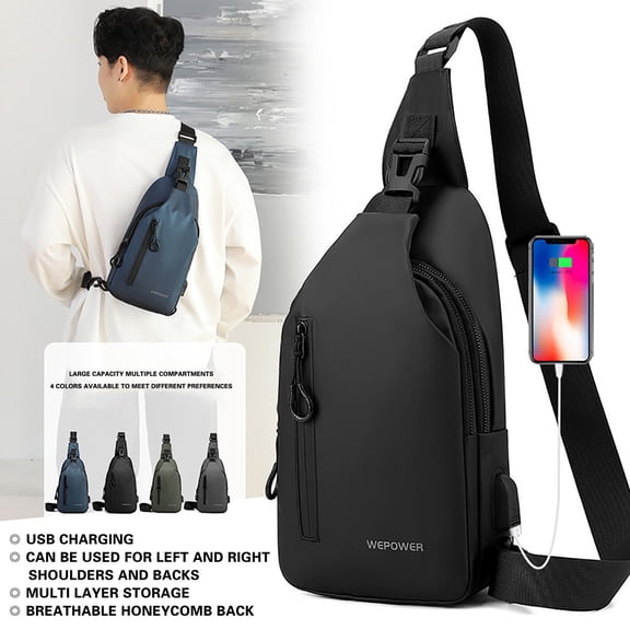 Hfnxid Sling Bag Backpack Handbag for Men Women Travel Outdoors Sports Hiking Casual Crossbody Chest Pack Shoulder Pouch