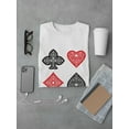thumbnail image 3 of Symbols Deck Of Cards T-Shirt Men -Image by Shutterstock, Male Small, 3 of 4