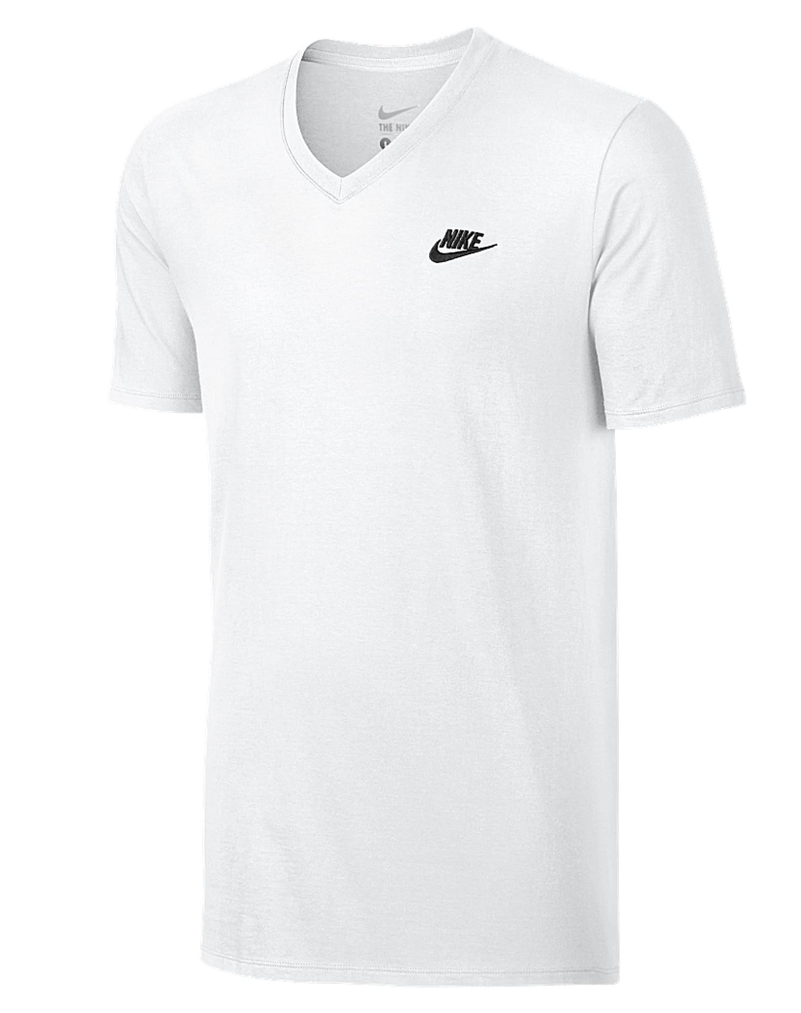 Nike - Nike Mens V-Neck Club Embroidered Futura T-Shirt, 827023-100 ...