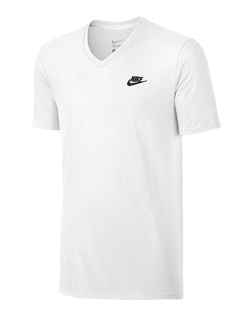 Nike Mens V-Neck Club Embroidered Futura T-Shirt, 827023-100