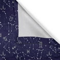 thumbnail image 4 of Ambesonne Astrology Grommet Curtain Single Panel, Zodiac Constellations, 50"x60", Indigo Grey White, 4 of 5