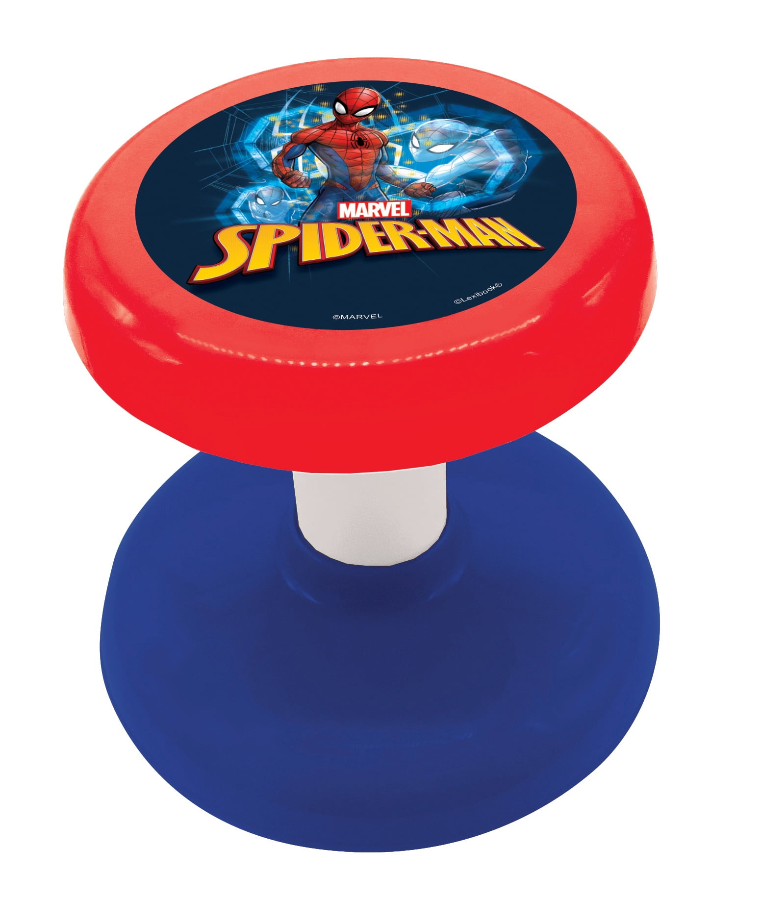 Lexibook Spider-Man Electronic Drum Set, 3-in-1 with 8-Key Keyboard and Mic, Blue/Red