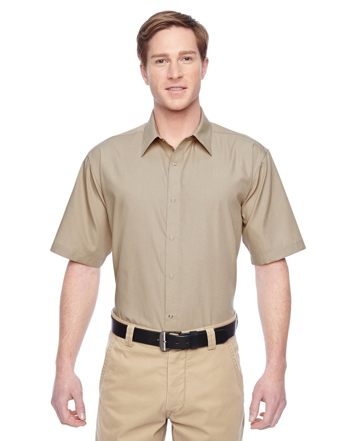 Harriton Men's Advantage Snap Closure 