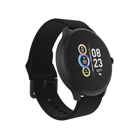 Itech Fusion 2R Unisex Adult Smartwatch w/ Multi-Sport, Black