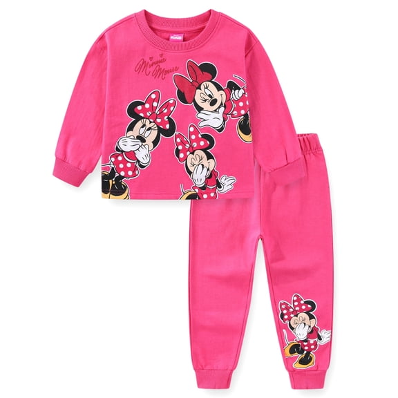 Disney Minnie Mouse Sweatshirt and Pants Set (Girls), 2 Piece Set, Sizes 2T-8