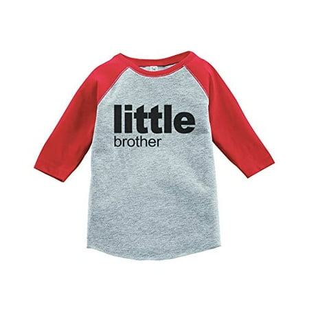 

7 ate 9 Apparel Boy s Little Brother Red Baseball Tee