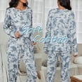 thumbnail image 3 of Joyshaper Womens Pajama Set Long Sleeve Soft Cotton Nightwear Sleepwear Loose Drawstring Home Wear Lounge Sets Camo S, 3 of 6